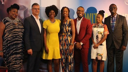 Titilope Sonuga, Intel She Will Connect Ambassador, (3rd left) flanked by Adim Isiakpona, marketing and pr manager of Intel West Africa (3rd right), and other guests at the launch of Intel’s new campaign in Lagos, recently.